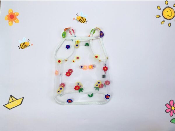 Color: White, Size: L - Hollow Light And Breathable Cute Flower Pet Clothes