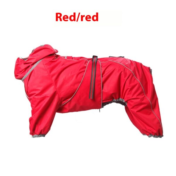 Color: Red, Size: XXXL - Dog Shell Jacket Cotton-padded Clothes Warm Thickened